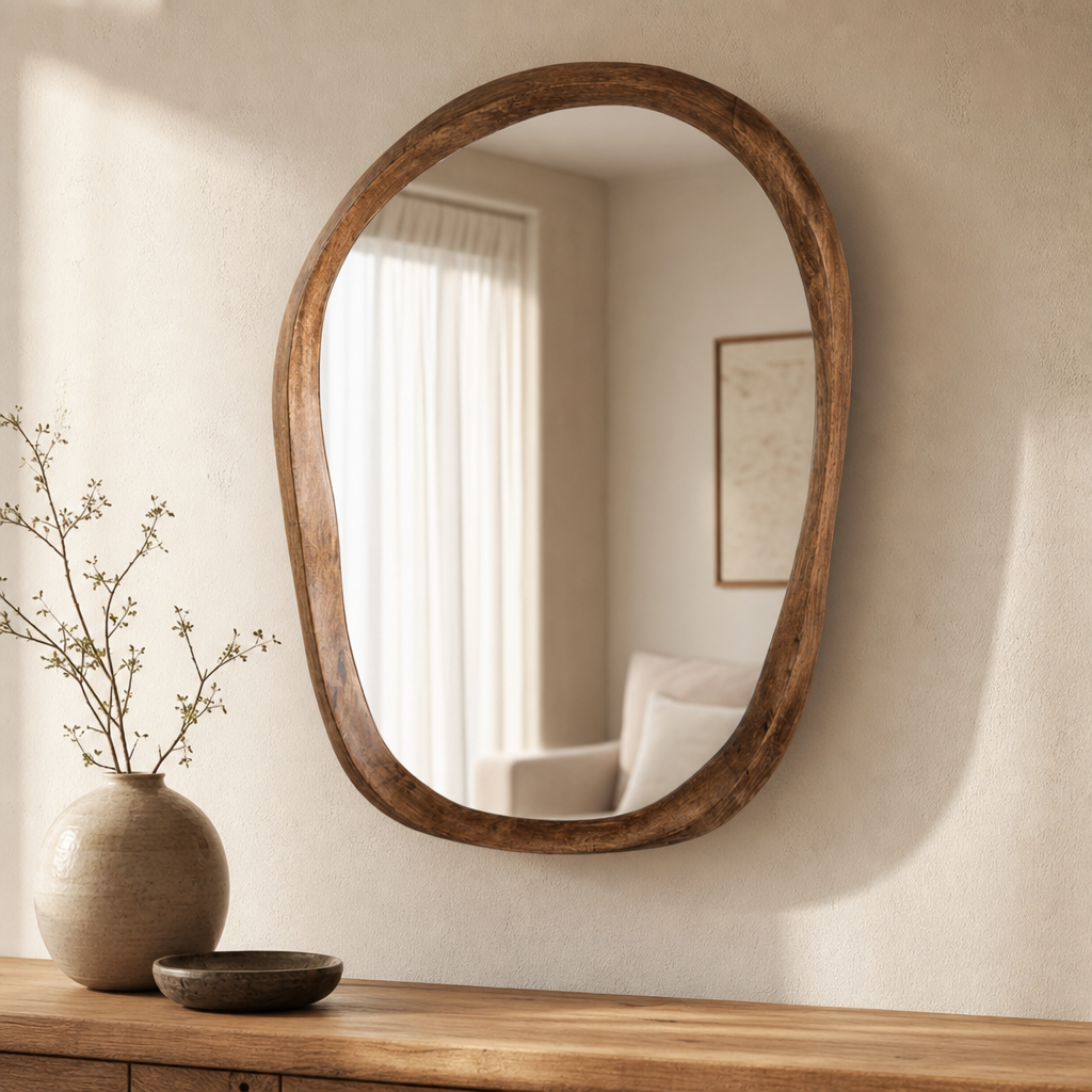 Irregular Magnifying Vanity Mirror