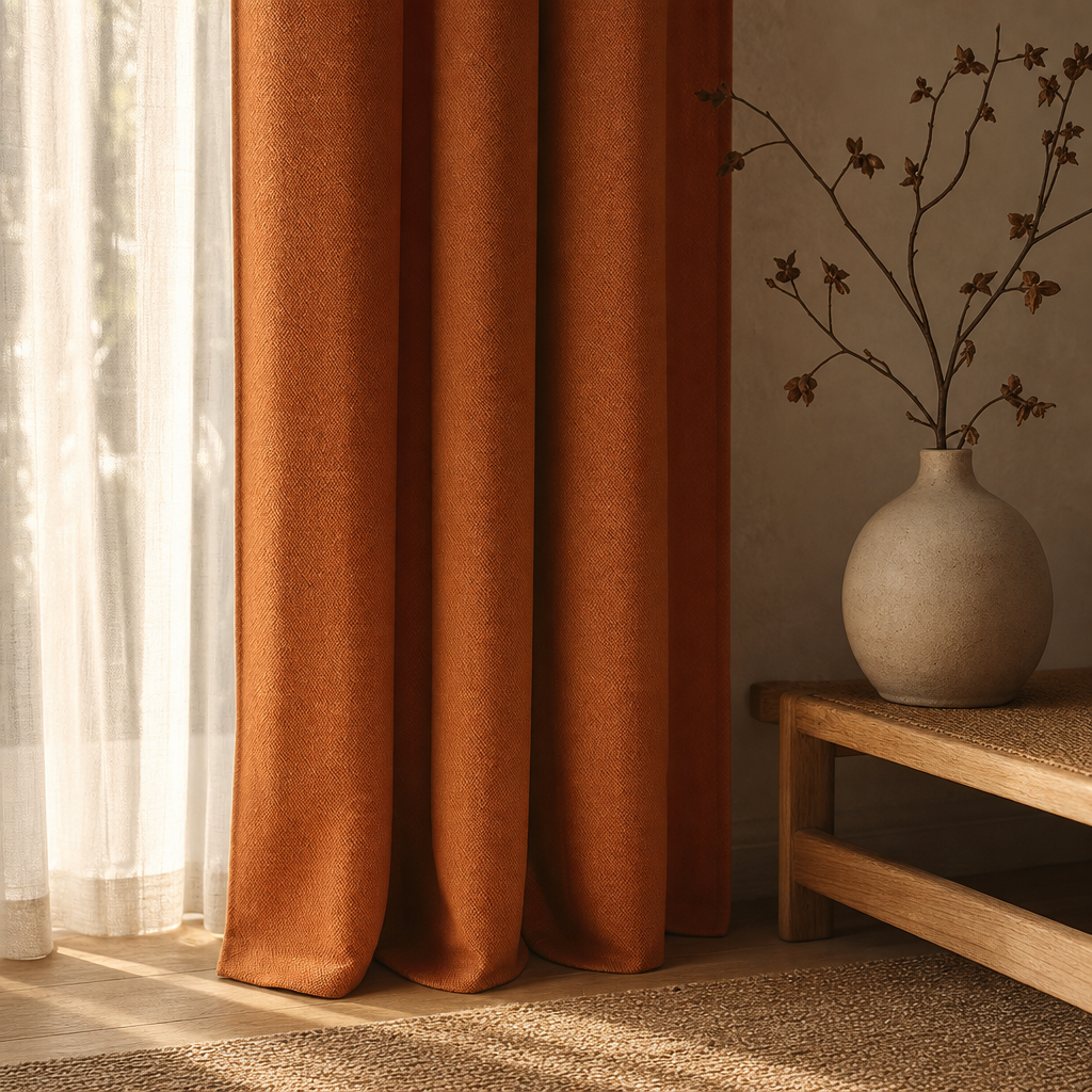 Modern Linen Blackout Curtains