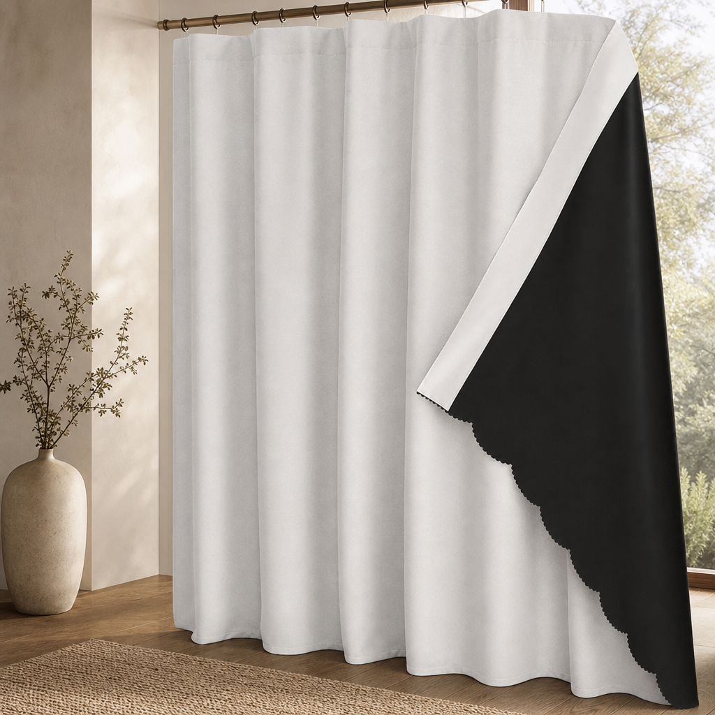 Modern Linen Blackout Curtain