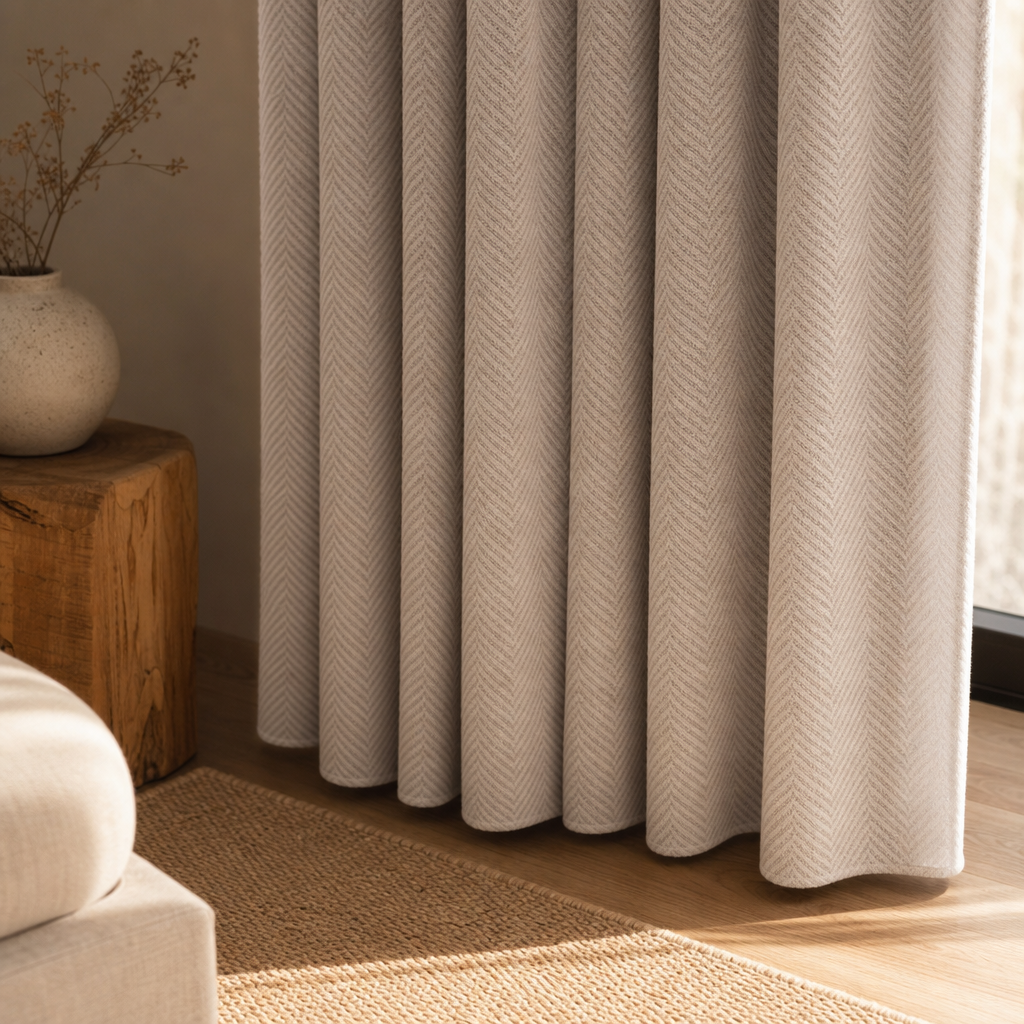 Modern Chenille Blackout Curtains