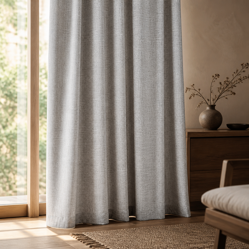 Modern Cotton-Linen Sheer Curtains