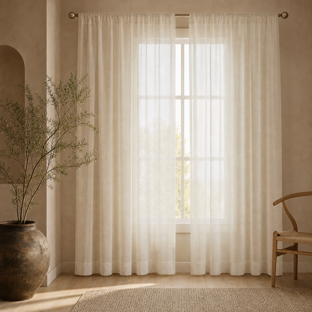 Modern Tulle Sheer Curtains