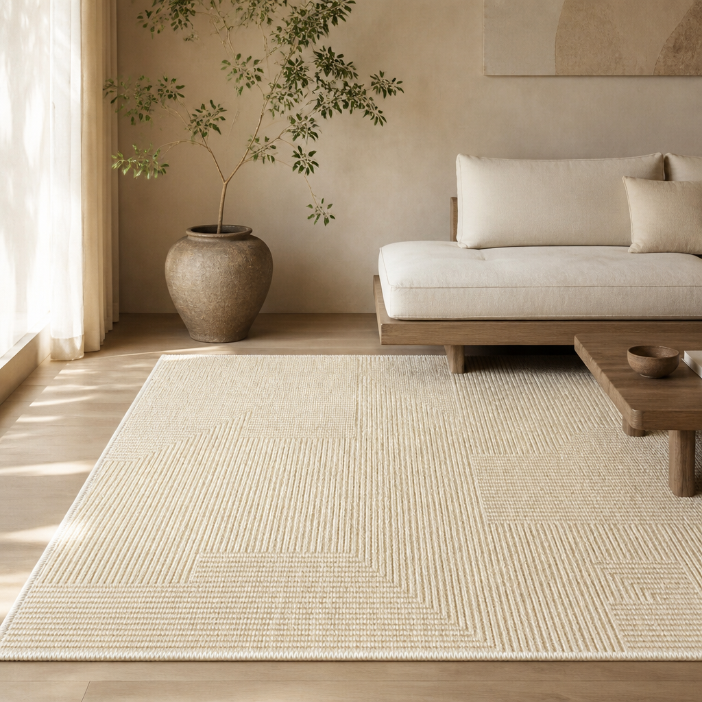 Abstract Washable Area Rug