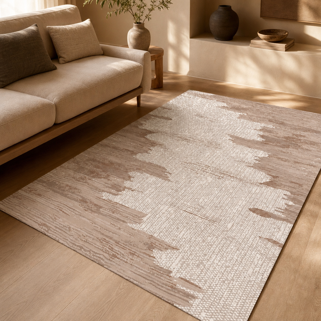 Abstract Washable Area Rug