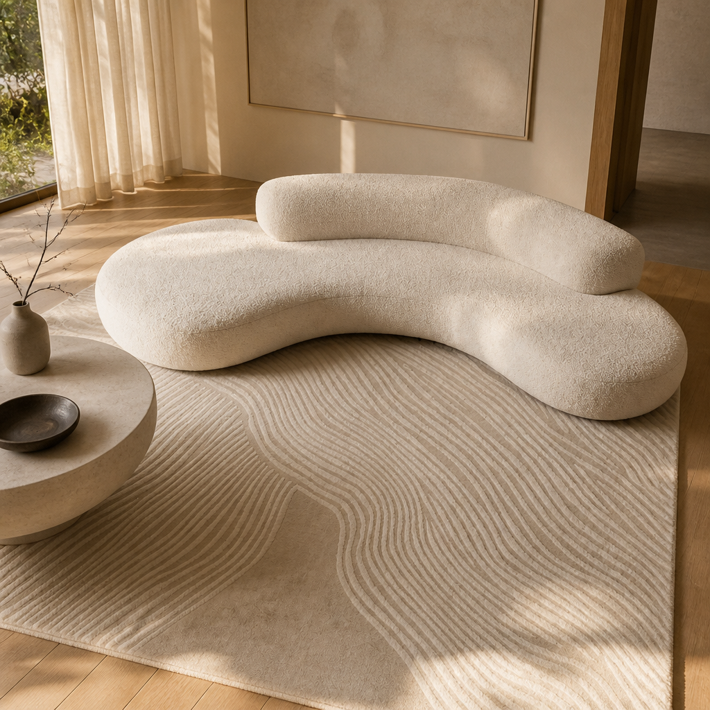 Abstract Plush Area Rug