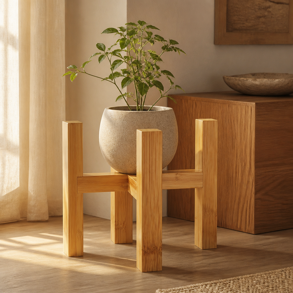 Wood Plant Stand