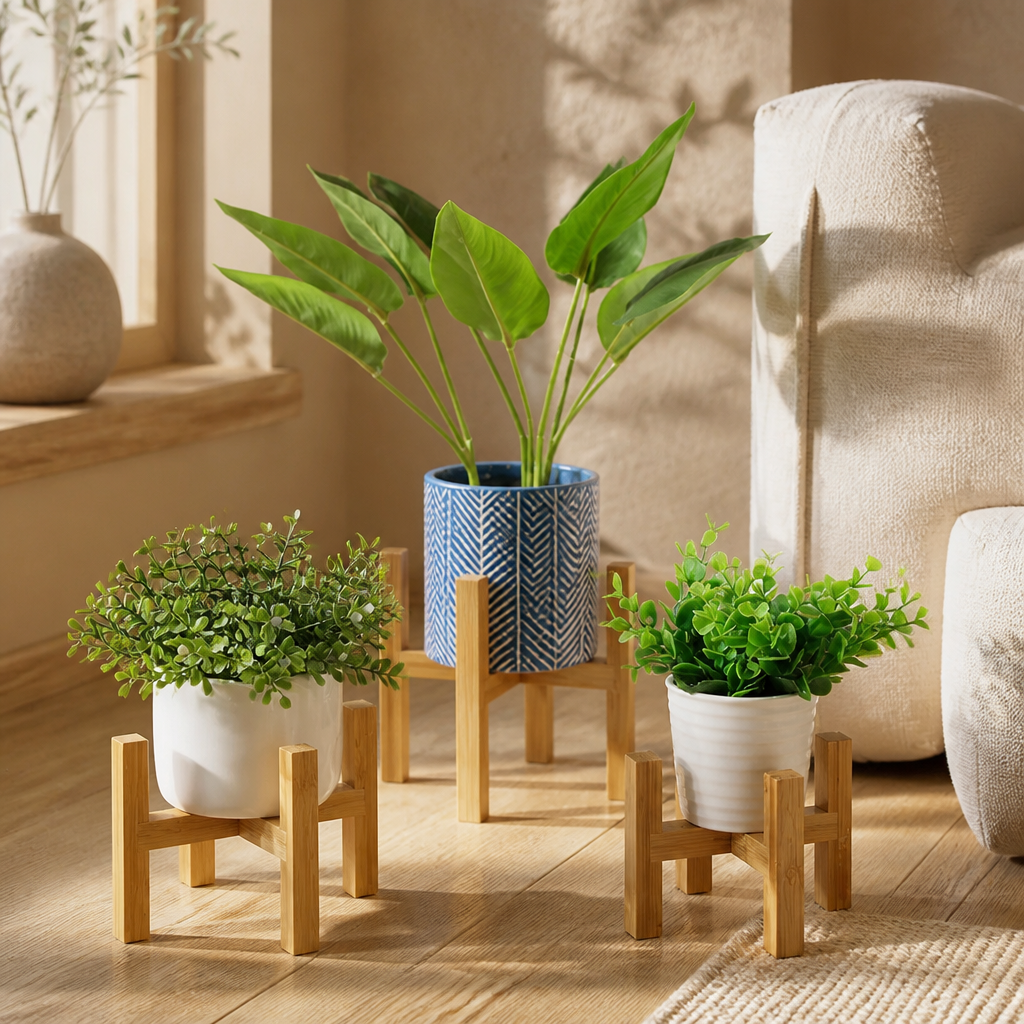 Bamboo Plant Stand