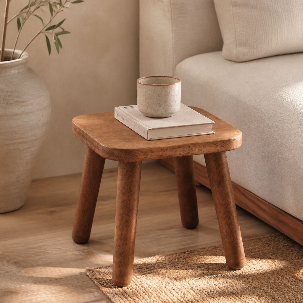 Wooden Shoe Bench Stool