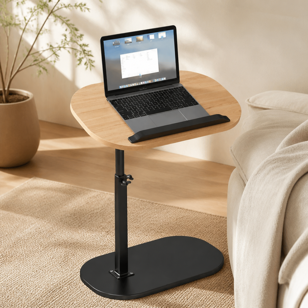 C-Shaped Sofa Side Table