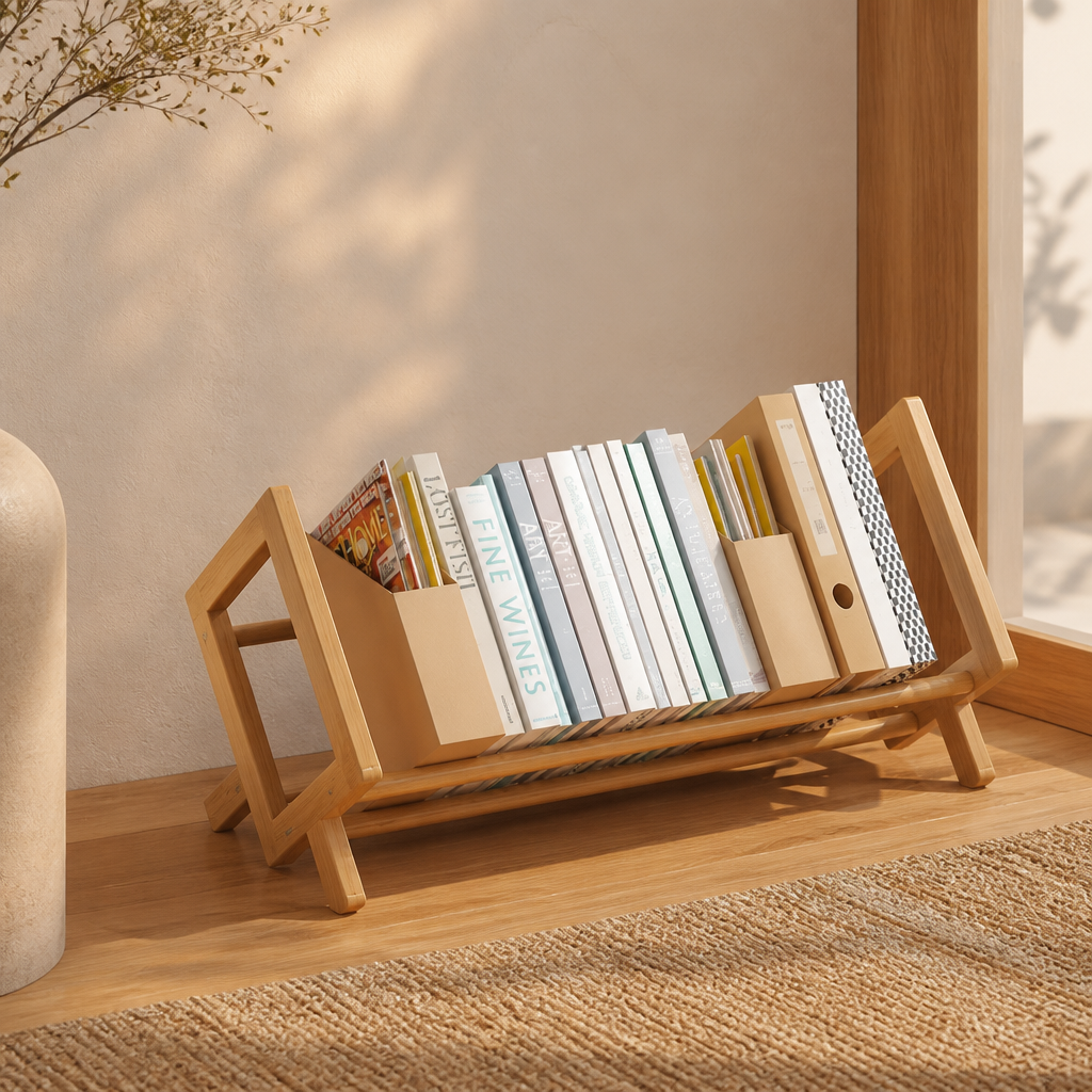 Bamboo Desktop Bookshelf