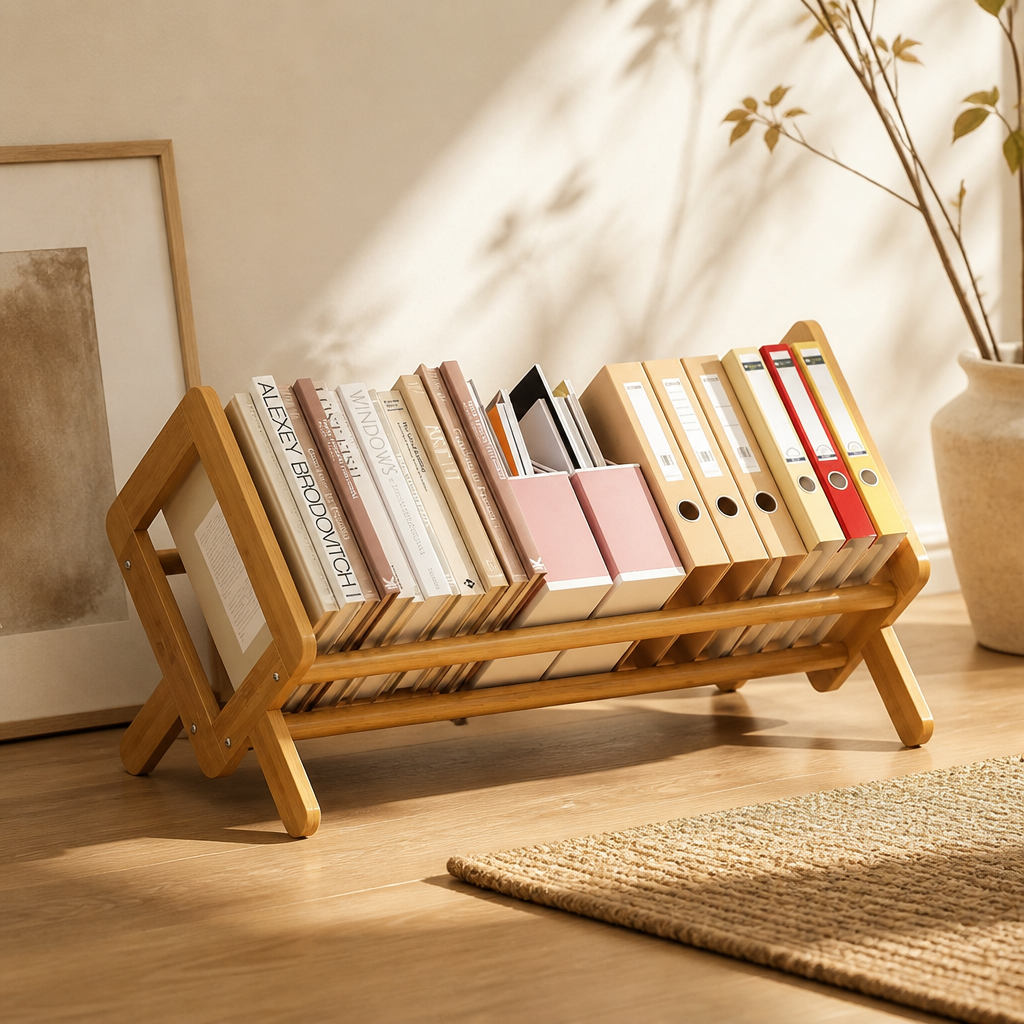 Bamboo Desktop Bookshelf