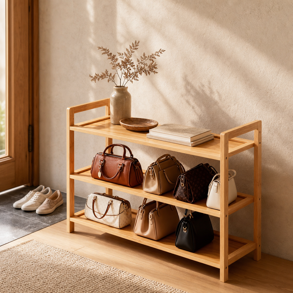 Bamboo Shoe Rack