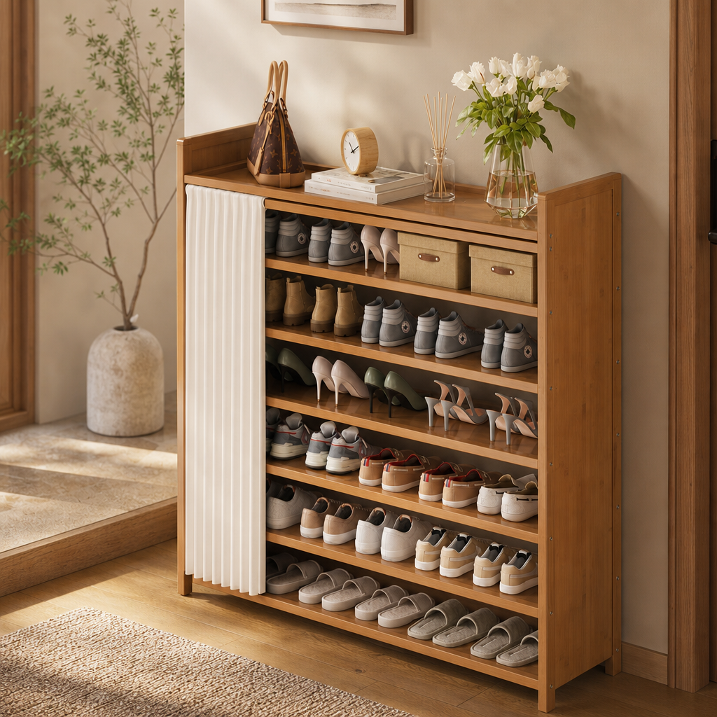 Bamboo Shoe Rack