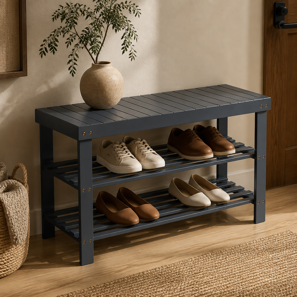 Bamboo Shoe Rack