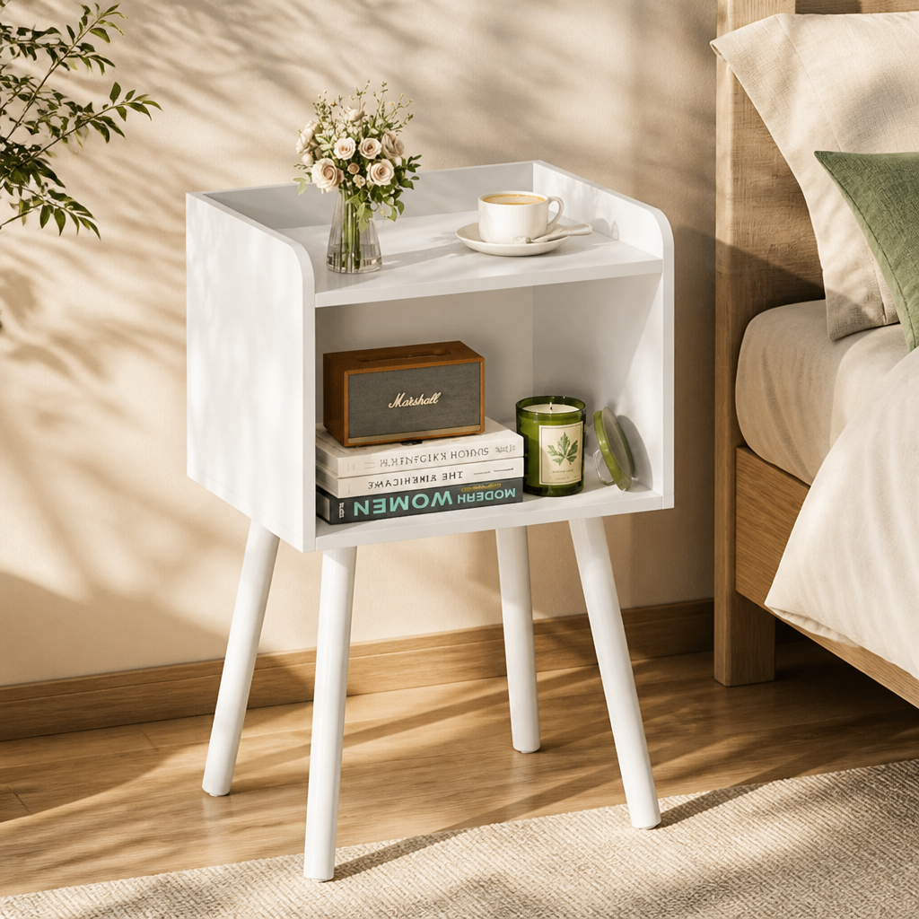 Slim Side Table Nightstand