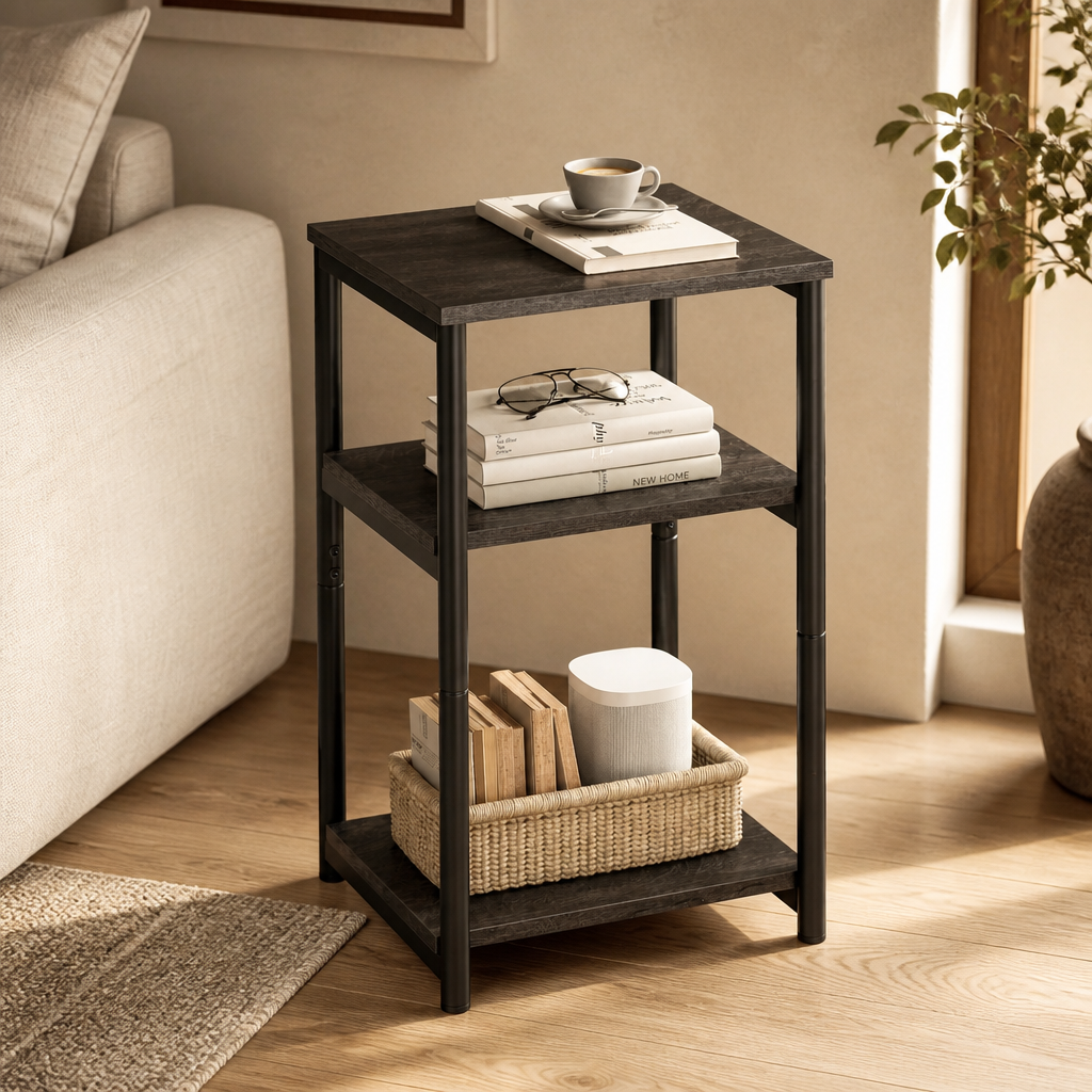 Slim Side Table Nightstand