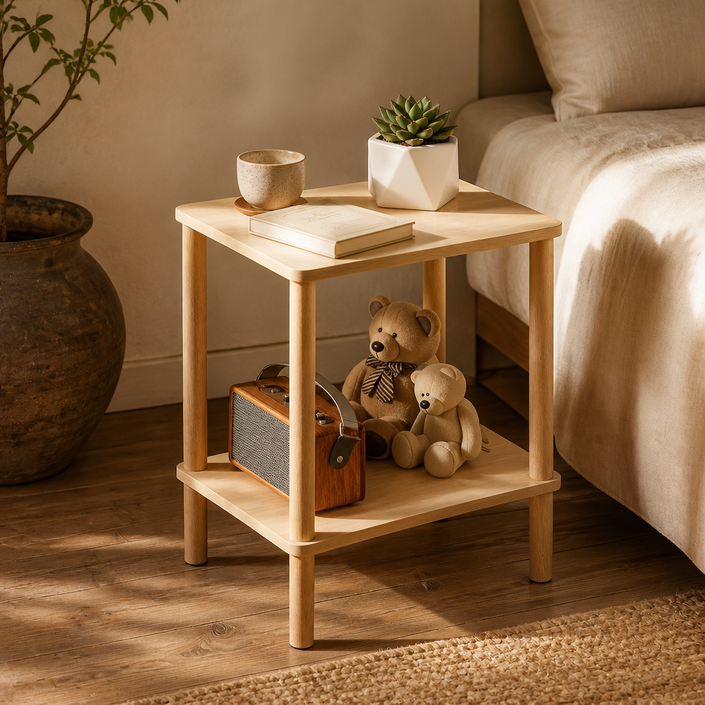 Wood Side Table