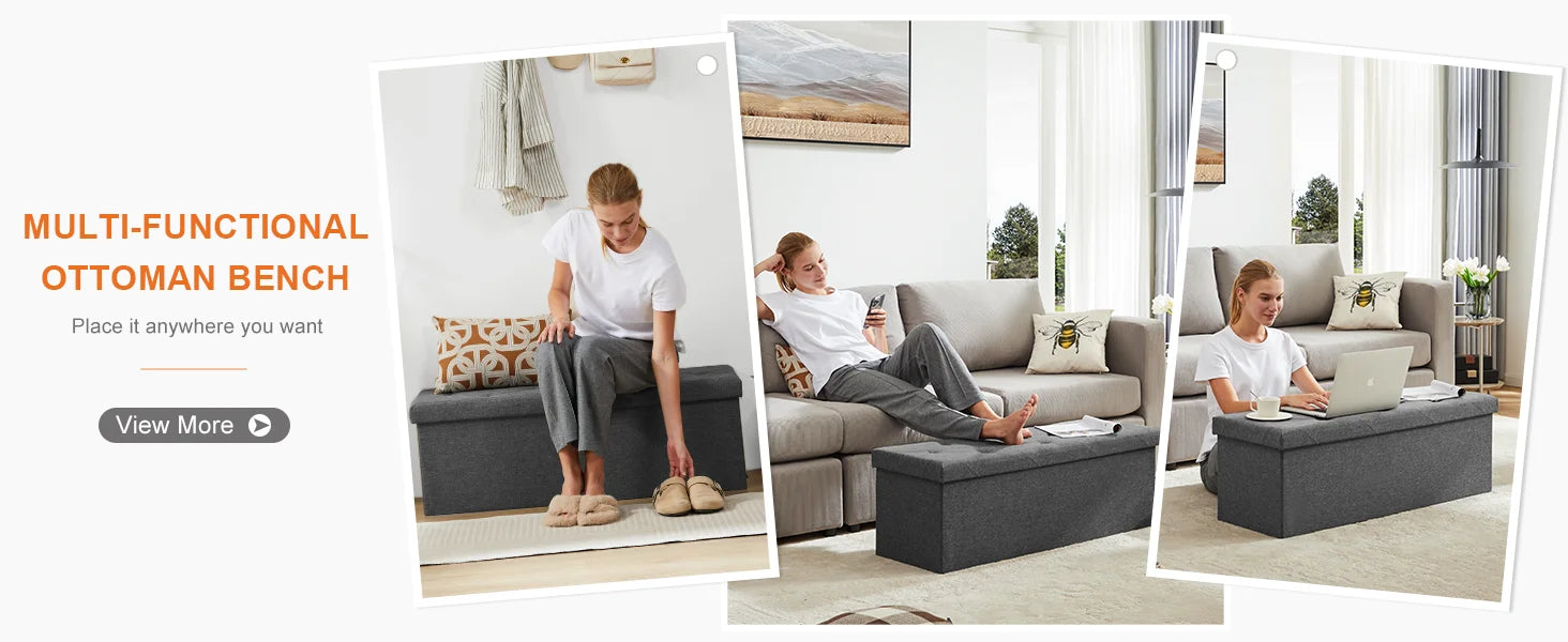 Storage Ottoman Footstool