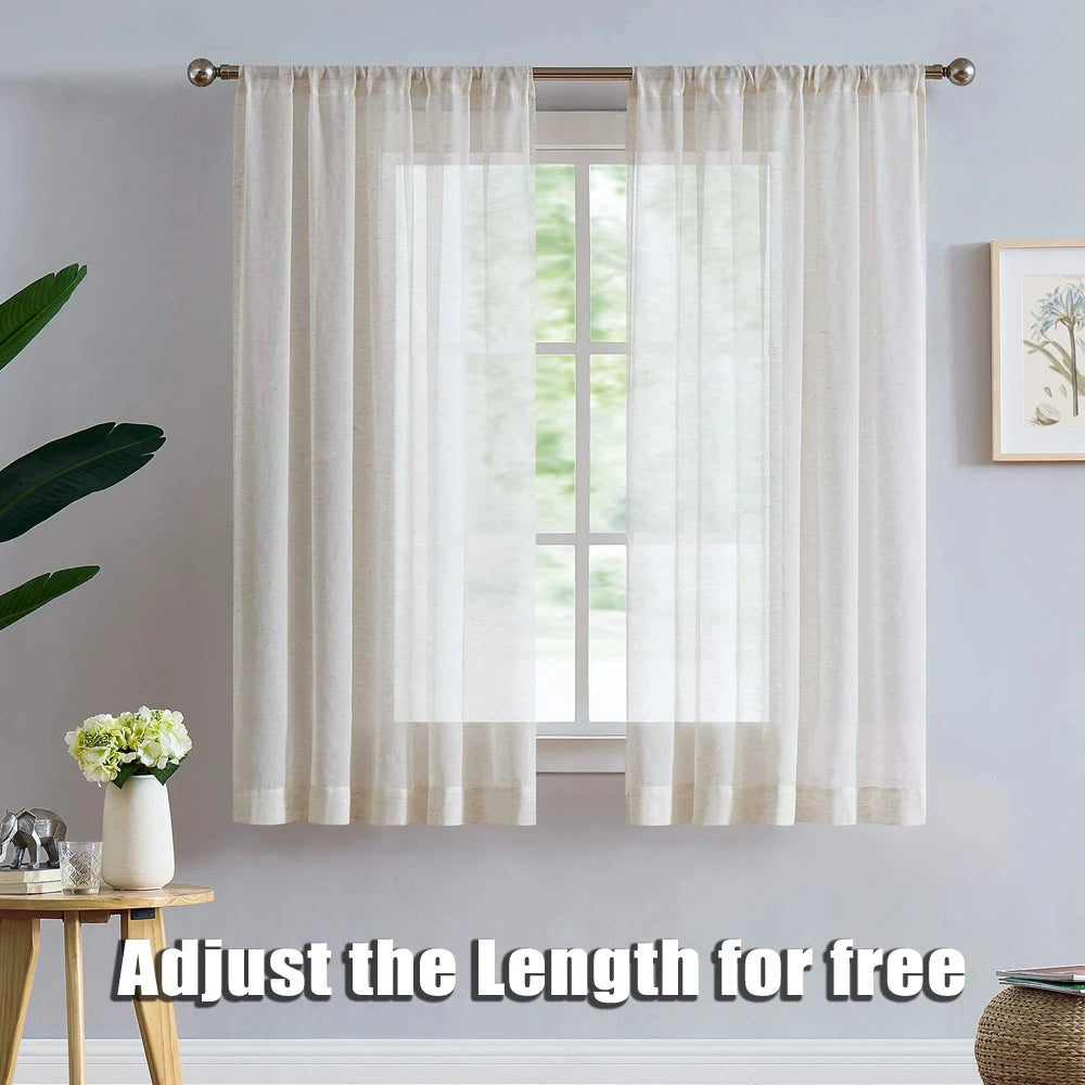 Modern Tulle Sheer Curtains