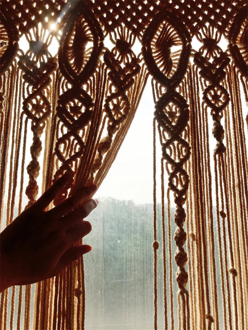 Macrame Door Curtain