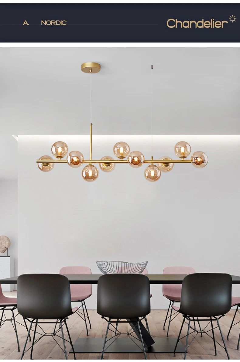 Nordic Glass Pendant Lamp