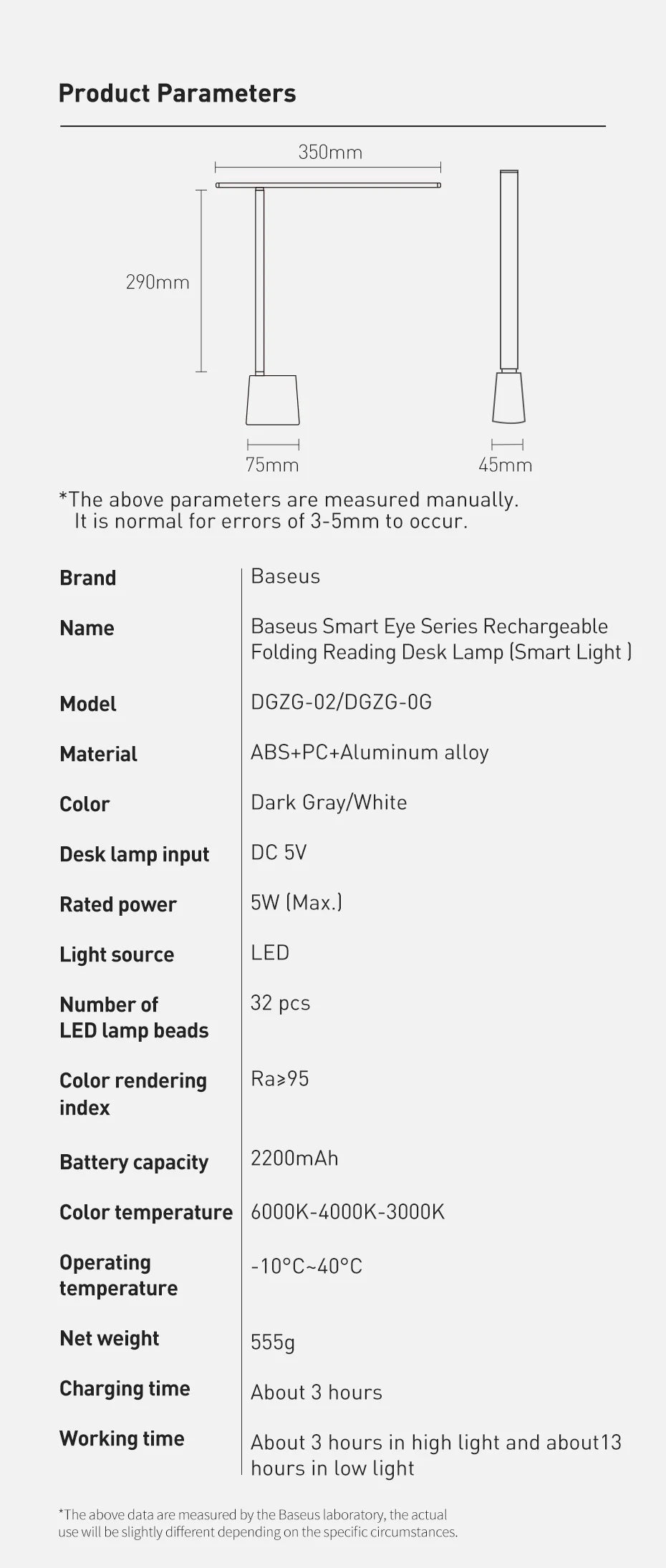 Foldable LED Desk Lamp