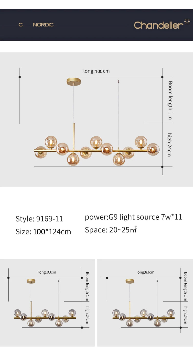 Nordic Glass Pendant Lamp