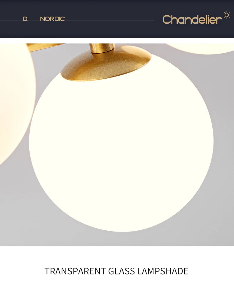 Nordic Glass Pendant Lamp