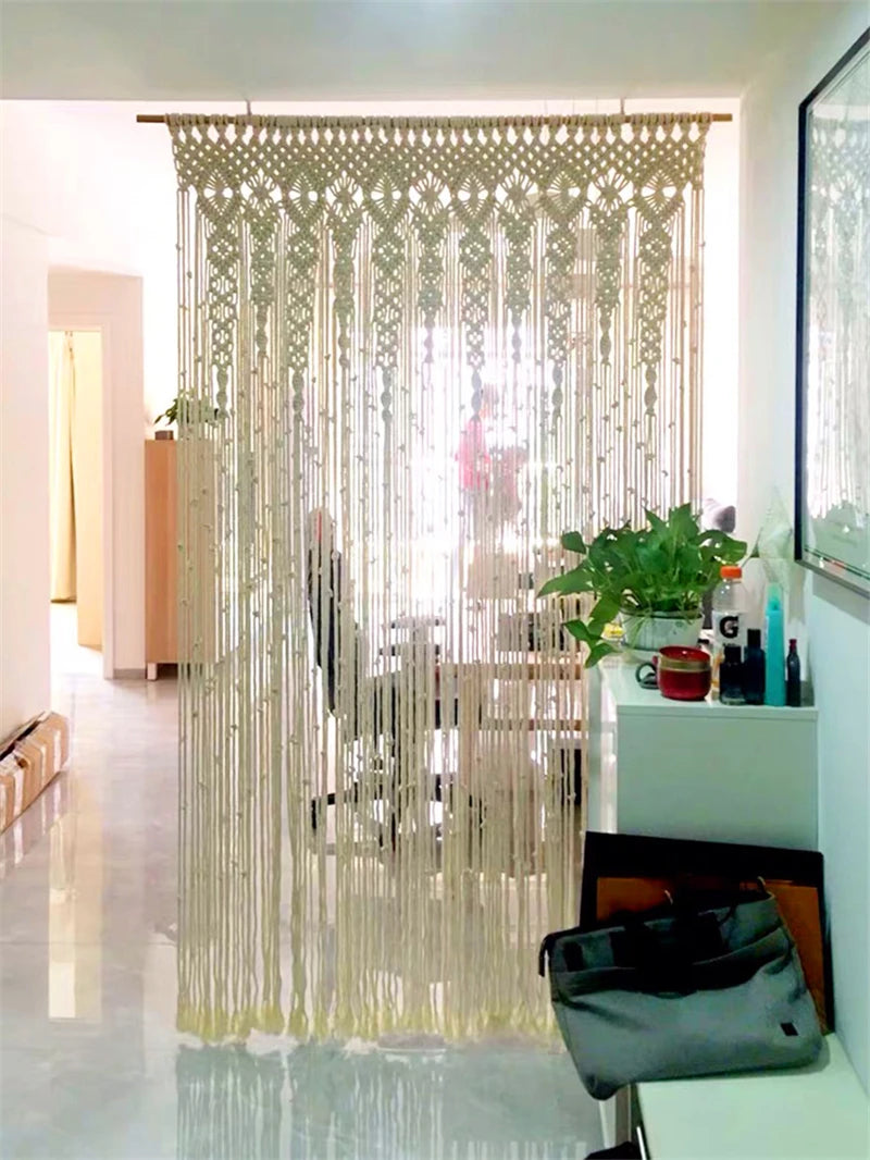 Macrame Door Curtain