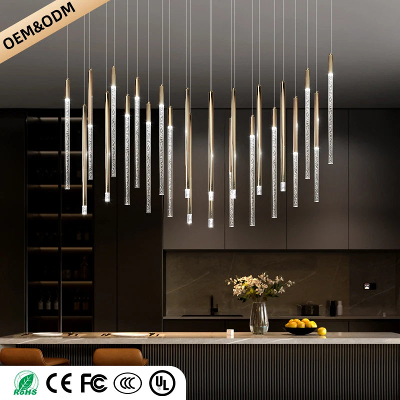 Modern Wood Pendant Chandelier