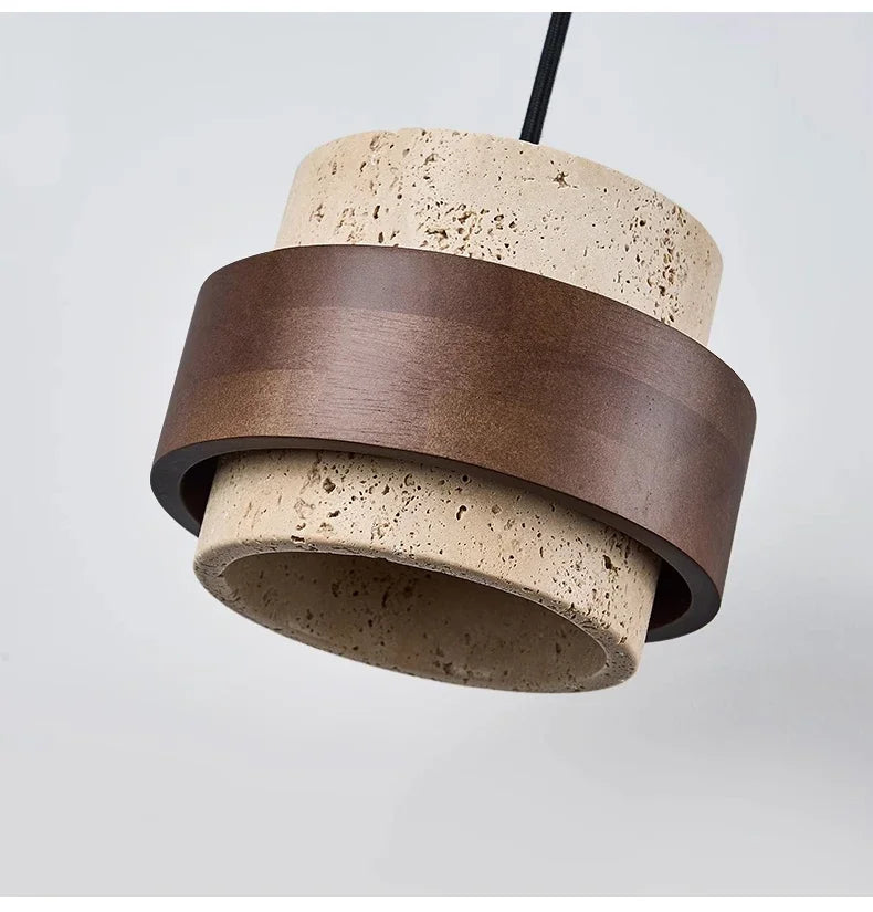 Wabi-Sabi Wood Pendant Chandelier