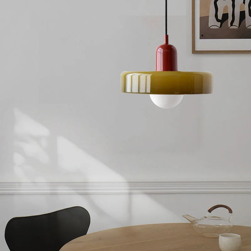 Bauhaus Glass Chandelier