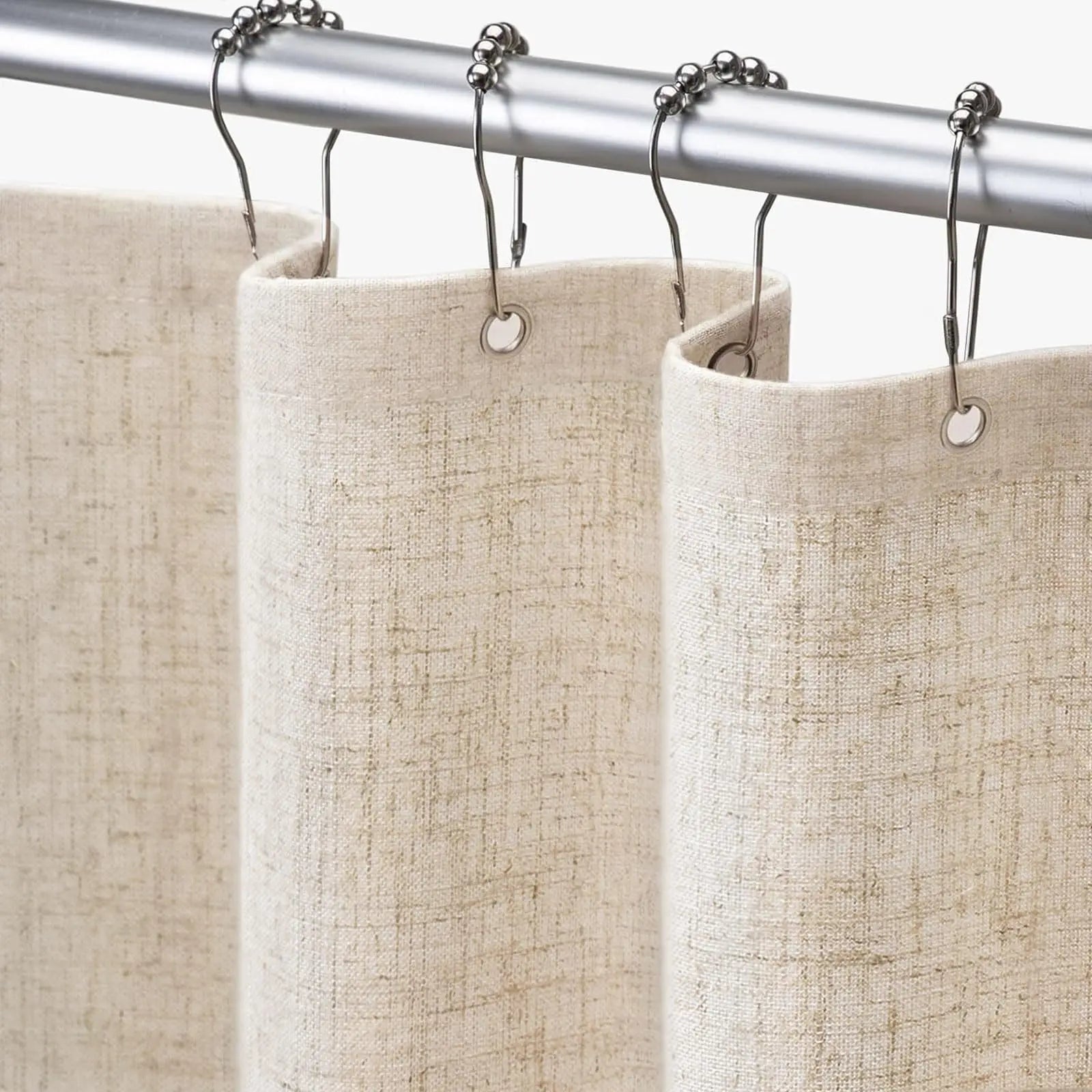 Boho Cotton-Linen Shower Curtain