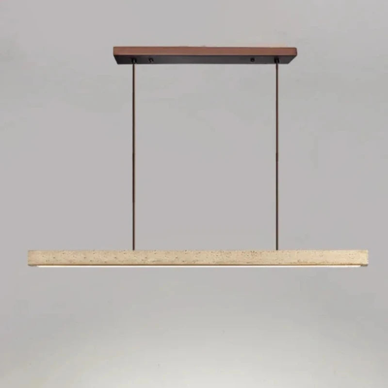Wabi-Sabi Stone Linear Pendant Light
