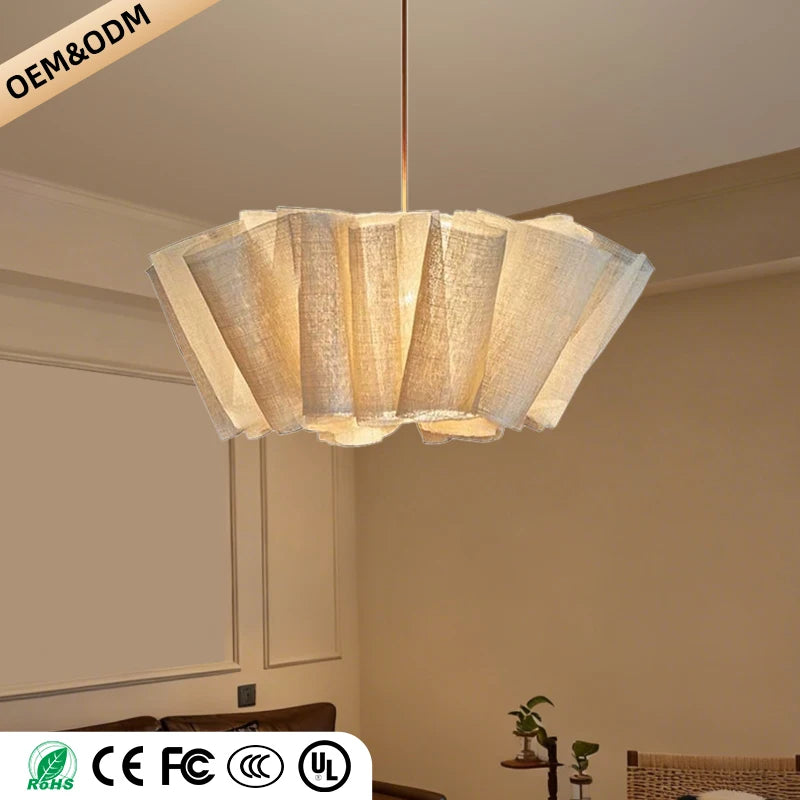 Wabi-Sabi Fabric Pendant Chandelier