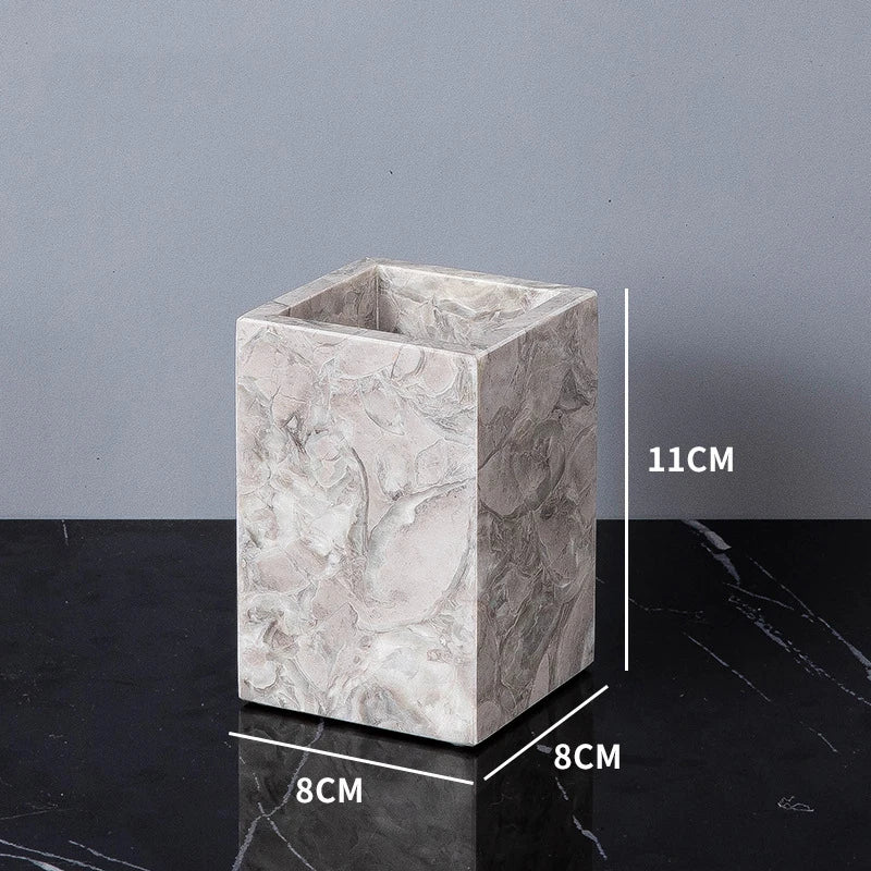 Elegant Marble Bathroom Set