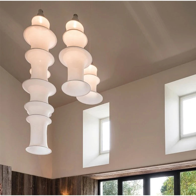 Wabi-Sabi Fabric Pendant Chandelier