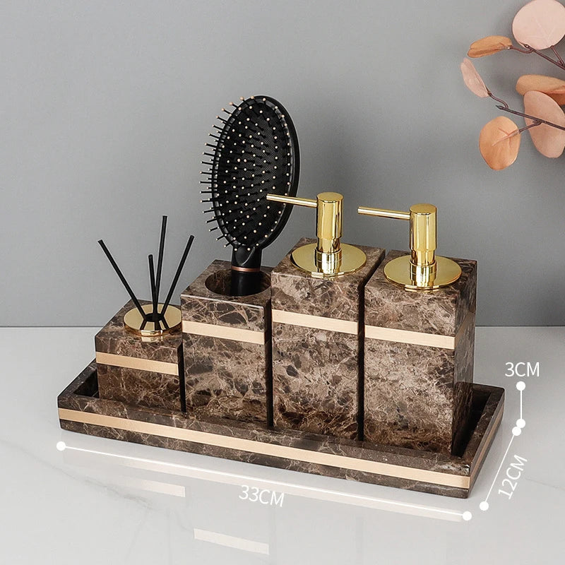 Emperador Dark Marble Set