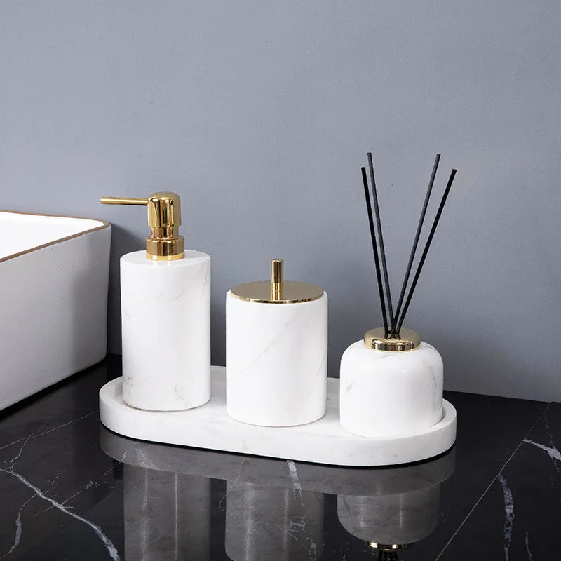 Volakos White Marble Set
