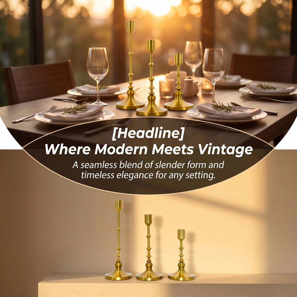 Brass Candlestick (Set)