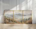 Set of 3 Japandi Canvas Wall Art
