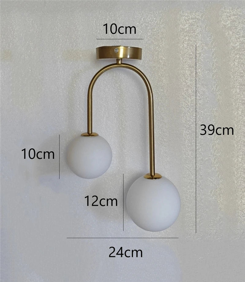 Nordic Glass Ceiling Light