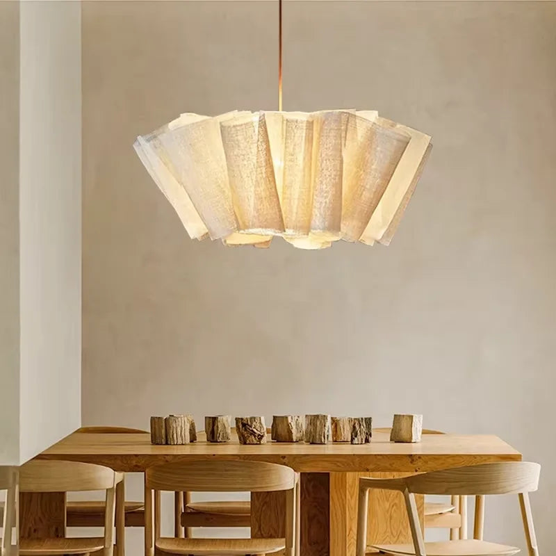 Wabi-Sabi Fabric Pendant Chandelier