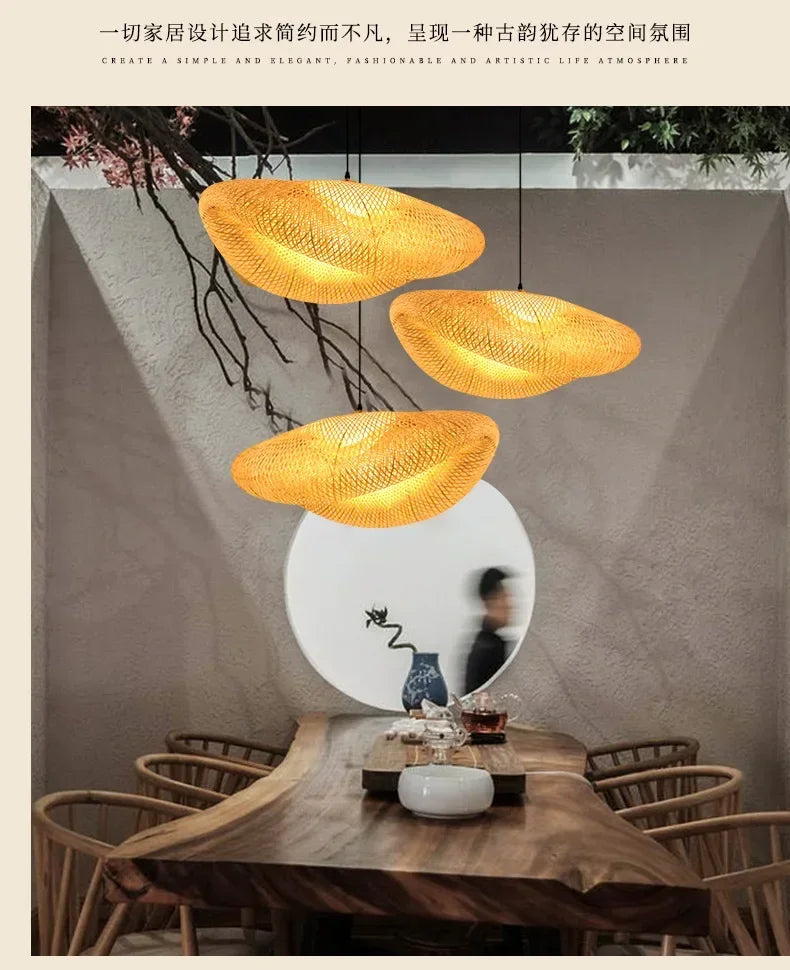 Rattan Pendant Chandelier