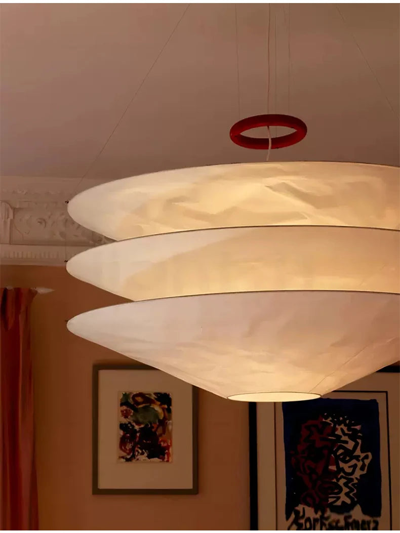 Wabi-Sabi Fabric Pendant Chandelier