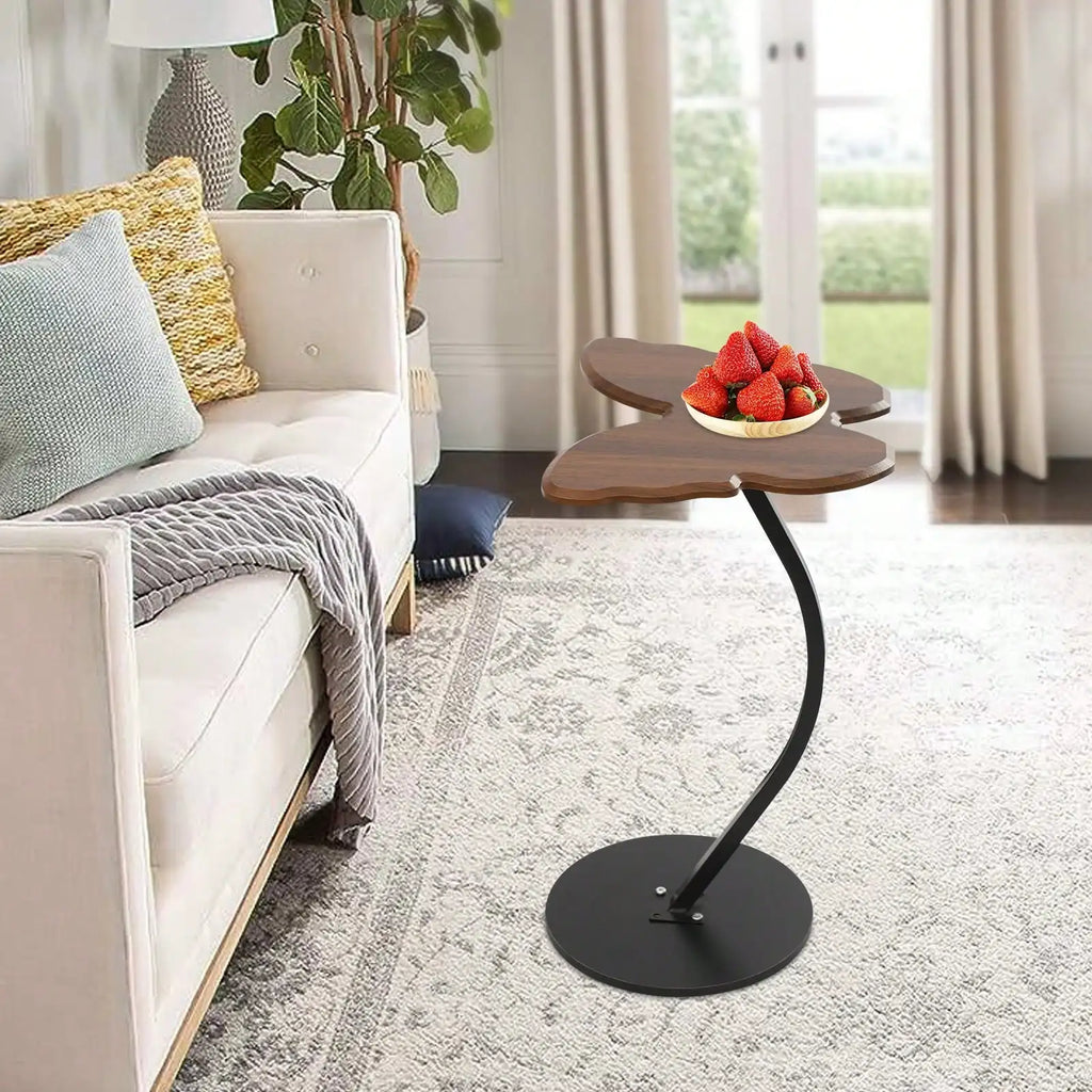 C-Shaped Sofa Side Table