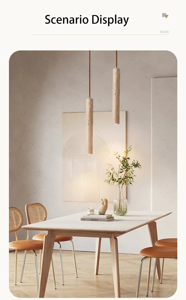 Wabi-Sabi Stone Pendant Chandelier