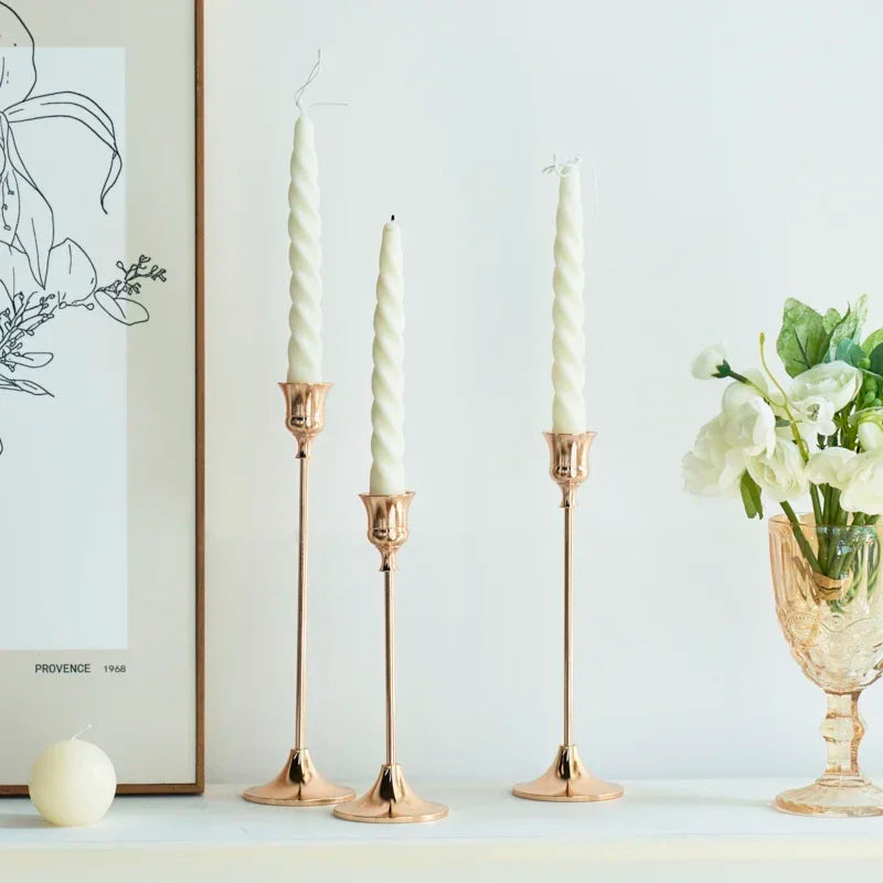 Brass Candlestick (3-Piece Set)