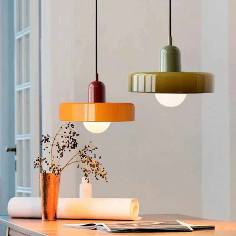 Bauhaus Glass Chandelier