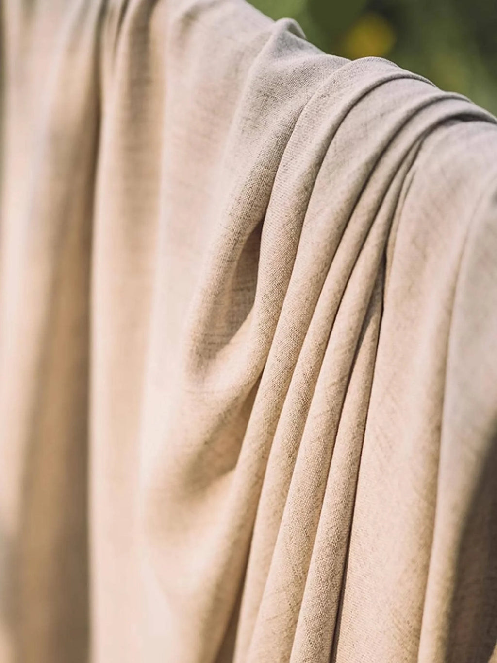Japanese Cotton-Linen Semi-Sheer Curtains